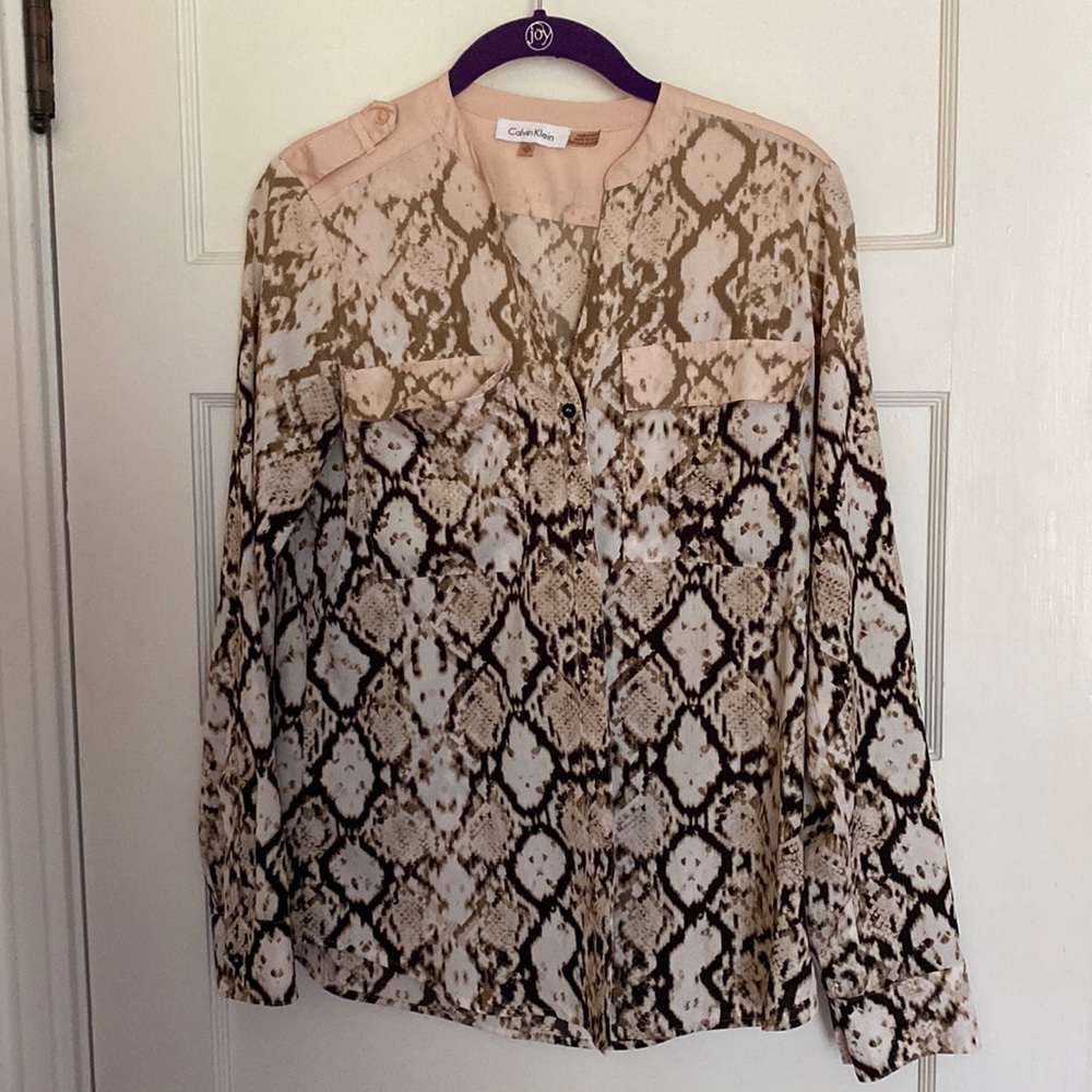 Calvin Klein blouse - beautiful and light. Size XS but can fit S/M